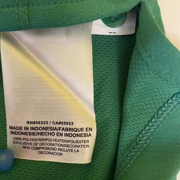 Nike Men's Golf Dri-Fit Pirates Athletic Green Polo Shirt Size XL Short Sleeve - Picture 8 of 11